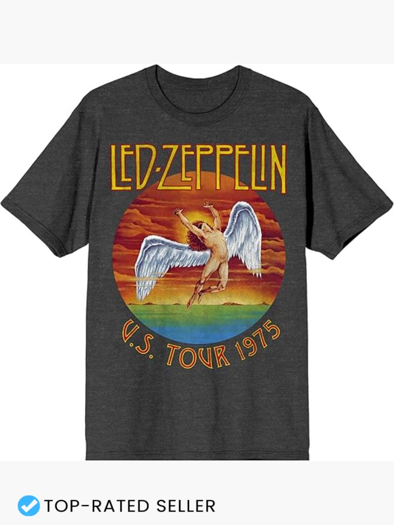 Vintage Rock Tour T-Shirt Classic Retro Graphic Crew Neck Short Sleeve